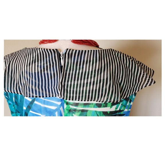 Calvin Klein Tropical Palm Maxi Resort Dress Size 12 NWT - Picture 6 of 8